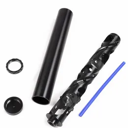 10 Inch Car motorcycle Fuel Filter Spiral Increase 5/8-24 Single Core Black aluminium alloy For NaPa 4003 WIX 24003