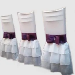 Spandex 2016 Bow White Bow Vintage Sashes Romântico Chaves bonitas de cadeira barata Mapas de casamento personalizadas