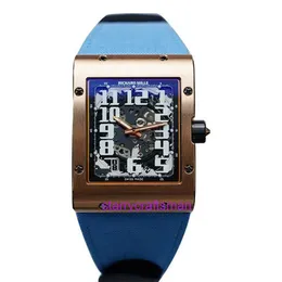 Cronografo automatico RM Sports Watch Mens RM 016 Automatico Automatico 18K in oro rosa di lusso orologio nero pykl nero