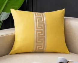 Fyjafon Pillowcase 60x60 Linen Cushion Cushion Cover Cover Decorative Edge Pillow Case Blue Yellow Plowcases 50x504060 201212224496