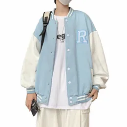 K-POP・アジア iKON Baseball jacket Mafokuwz Oversized Baseball Uniform Jacket: Unisex Korean