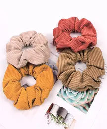 Scrunchie Stretch Headband Scrunchies Women Elastic Corduroy Hair Band Ties Girls Ponytail Holders Hairband Head band Accessories 4835314