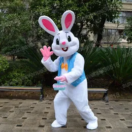 Bunny Maskottchen Ostern Kaninchen Kostüm Erwachsene Kostüm Weiß Erwachsene Oste