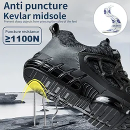 Rotating Indestructible Steel Toe Work Sneakers Puncture Proof
