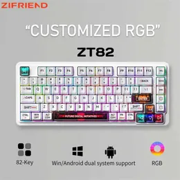 ZIFRIEND ZT82 Custom Mechanical Keyboard Kit: RGB Backlit