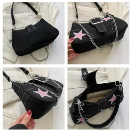 DHgate.com:2024Denim Stars Pattern Y2K Womens Canvas
