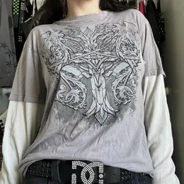 THUG CLUB Cross T Long Sleeve 2 y2k グランジ a6590a41-3592-4db4-ae7f-