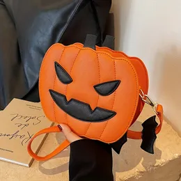 QZUnique 3D Glossy Pumpkin Shoulder Bag - Halloween Novelty Purse, Crossbody Bag With Detachable Strap