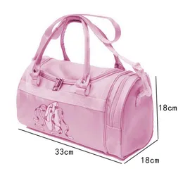 Girls’ Ballet Dance Bag – Waterproof Barrel Duffel With Embroideries – Hand/Shoulder Bag - View #12