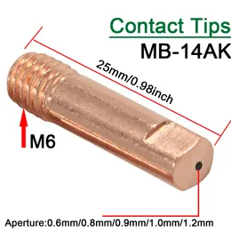 13-Piece MIG Welding Torch Kit - Nozzles & Tips For 15AK/14AK Torches (0.6mm-1.2mm)