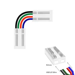Cavo Di Estensione Per Strisce LED RGB – 50 Cm, 4 Pin, Connettore Per SMD 5050/3528/2835. 2 Pezzi. Ideale Per Prolungare Luci LED. - 3