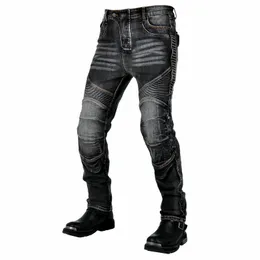 Retro Men Motorcycle Pants Aramid Motorcycle Jeans Protective Gear