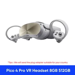 512GB Pico 4 Pro: 6DoF Eye-Tracking VR Headset with Facial
