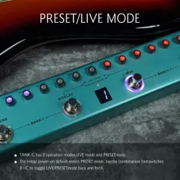 Pédale Multi-effets Pour Guitare M-VAVE - 80 Préréglages, Batterie Intégrée - Contrôle Par Appli - 2