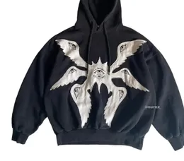 Embroidered Eyelet Hoodie: Sporty Streetwear for Men and