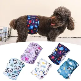 Adjustable Washable Pet Dog Diaper Male Dog Physiological Diapers Sanitary Pants with Fastener Tape Absorbent Leakproof Pet Shorts Dog Supplies