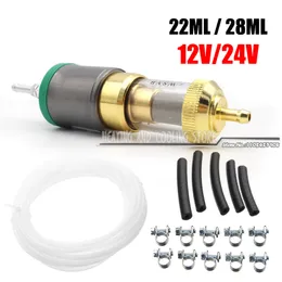 Abiemuce Pompa dosatrice per riscaldamento a pavimento, 12 V, 22 ml, per 2 – 5 – 8 KW, Webasto Eberspacher, riscaldamento olio, pompa del carburante con coperchio della pompa dell'olio, Parking Heater