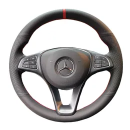 Real Beige Italian Leather Steering Wheel Cover For Mercedes M-Class W163 (1997-2005)