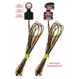 Fanale Posteriore Moto A LED Rosso E Ambra, Luce Freno E Indicatori Di Direzione Universale 12V Per Chopper E Bobber - 5