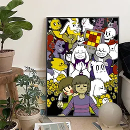 Vintage Anime painting of poster colour for Home, Bar, Cafe