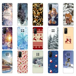 Yoedge Noël Coque pour Xiaomi Mi 10 Lite (5G) 6,57, TPU Silicone Étui