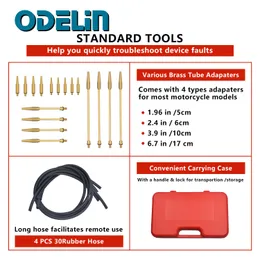 Universal Motorcycle Carburetor Sync Gauge - 4-Gauge Vacuum Synchronizer For Yamaha Honda