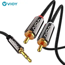Cable Matters Confezione da 2 Cavo splitter da 6,35 mm TRS maschio a 2X