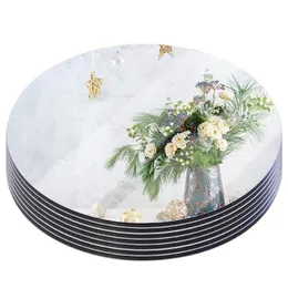 12 Specchi Rotondi In Acrilico Nero 25,4 Cm - Centrotavola Decorativi Per Matrimoni, Feste, Baby Shower - Spessore 1mm Con Kit Di Montaggio