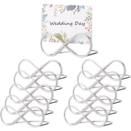 Anneome 10pcs Tulip Shape Business Card Holders - Iron Photo Picture Holders For Wedding, Events, Table Decor - View #3
