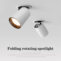 LED Ceiling Spotlight - 355° Rotatable, 7W Dimmable, CRI 97+, Warm White, Directional Light Fixture