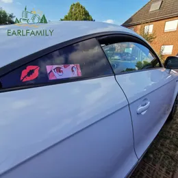 EARLFAMILY Anime Car Decal Stickers Cute Chibi Senpai Heart Eyes