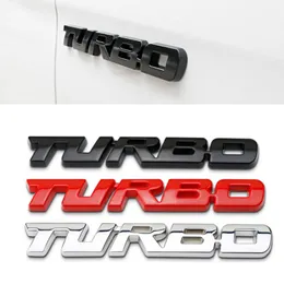 Autocollant 3D Métal TURBO – Sticker Voiture Style Racing – Facile à Coller Et Résistant