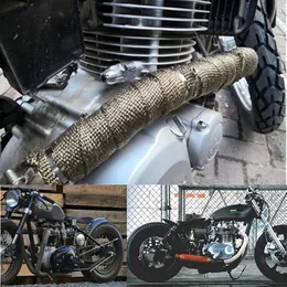 5m Glass Fiber Exhaust Wrap Tape For Cars & Bikes Purple With Alloy Steel Tie On - View #4