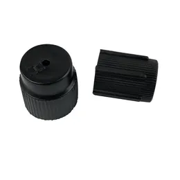 AC Port Caps Set - 2-Piece High & Low Pressure Charging Port Covers For Car Air Conditioning