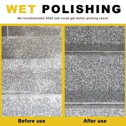 Lucidatura Pietra Bagnato Asciutto Set 3 Cuscinetti Lucidanti Diamante Per Marmo E Granito - Passi 4, 3, Bagnato/Asciutto Dischi Per Lucidare Marmo - Foto 8