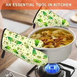 2-Pack Mini Oven Mitts - Heat Resistant Microwave Gloves For Kids Play Kitchen & Real Cooking