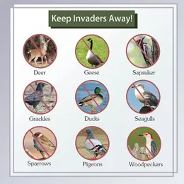 Holographic Reflective Scare Tape Double-Sided Bird Deterrent