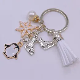 WEVENI Christmas Snowflake Keychain - Stainless Steel Snowman Keyring For Women, Car Keys & Bag Charm - View #9