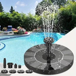 Solar Bird Bath Fountain With Flower Design - No Batteries Needed For Garden Decor