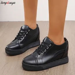 Hidden Wedge Sneakers: Stylish Platform Casual Shoes for Women