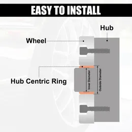 DHgate.com:4-Pack OD 75mm to ID 54.1-67.1mm Aluminum Alloy