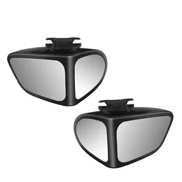 Baby Rear View Mirror For Car - 360° Adjustable, Wide Angle, Telescopic Clamp (Black)