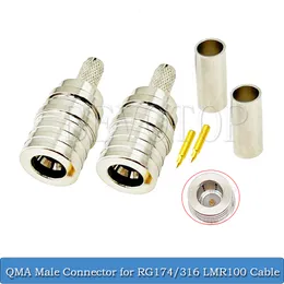 50 Ohm QMA Male/QMA Female sma connector for RG-174/RG-316