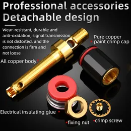 4 Mm Bananenstecker Auf 2 Mm Pin-Adapter – 4 Stück, Vergoldet, Für Lautsprecherkabel & Verstärker