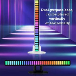 2 Luci RGB Per Auto Attivate Dalla Voce, Con Pickup Ritmo Musica, 32 Bit, Strisce LED Con Microfono, Alimentazione USB - 2