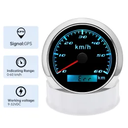 Fahrrad Tacho Retro Styling 85mm GPS Tachoanzeige Mit Antenne LED 0~220KMH,0~220MPH Geschwindigkeitsmesser SUS316 Für Auto Boot Yacht 12V24V Benutzerfinierte Das Boot
