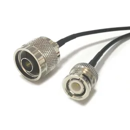 LMR195 BNC FEMALE to BNC Flange Female Coaxial RF Pigtail Cable – RF