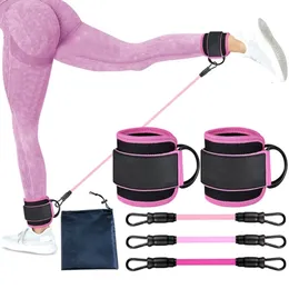 Adjustable Ankle Straps Resistance Bands Set Glute Leg