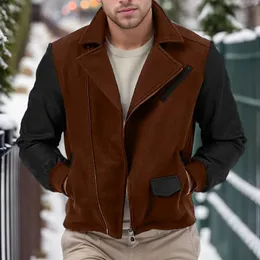 ジャケット・アウター Vintage leather docking 3Dknit pullover ジャケット・アウター Vintage leather docking 3Dknit pullover