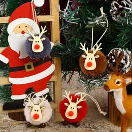 SWAWIS 30 Pezzi Ddecorazioni Albero di Natale Legno Fiocco di Neve 8x8cm Addobbi Albero di Natale Legno 6 Design (5 Pezzi Cadauno) con Corda di Juta Ornamenti Decorativi Appeso DIY Artigianato